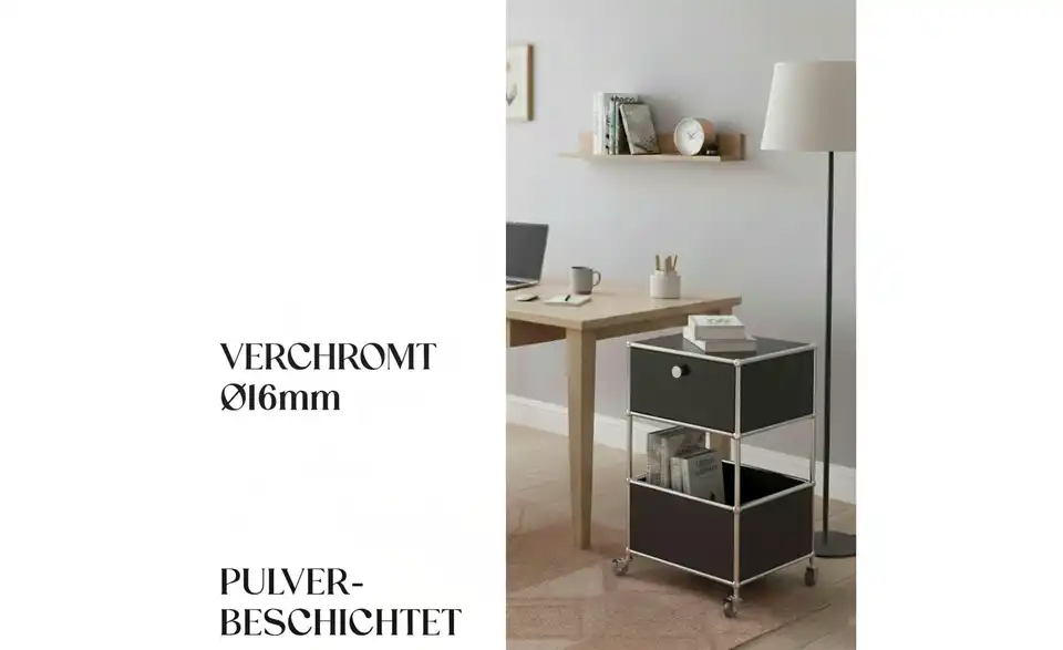 Floordirekt Metallregal, Bild mit Text