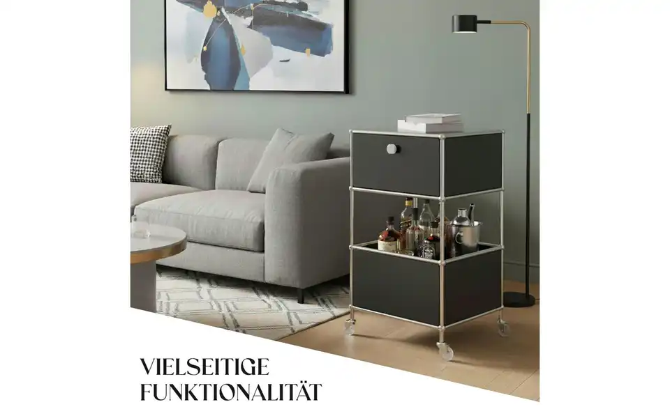 Floordirekt Metallregal, Bild mit Text