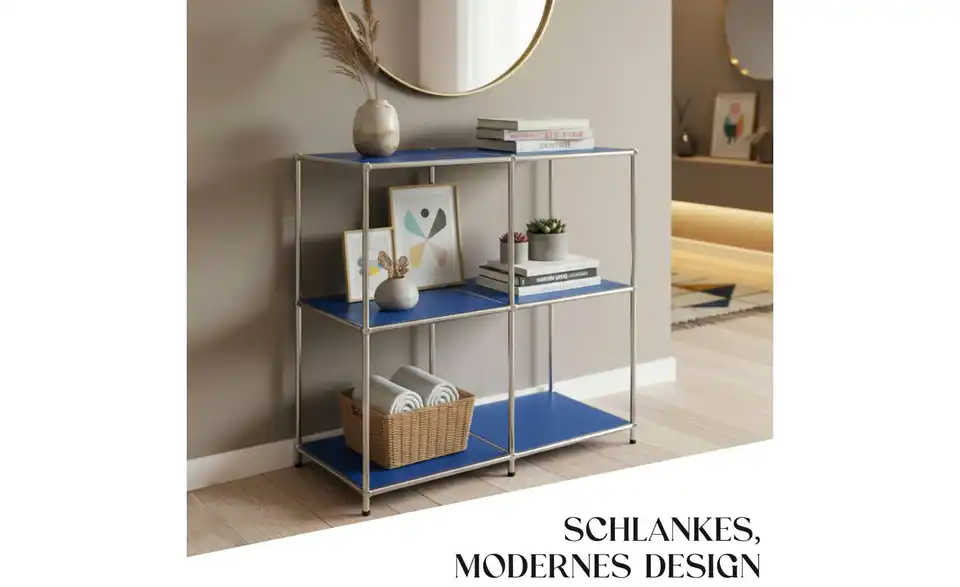 Floordirekt Metallregal, Bild mit Text