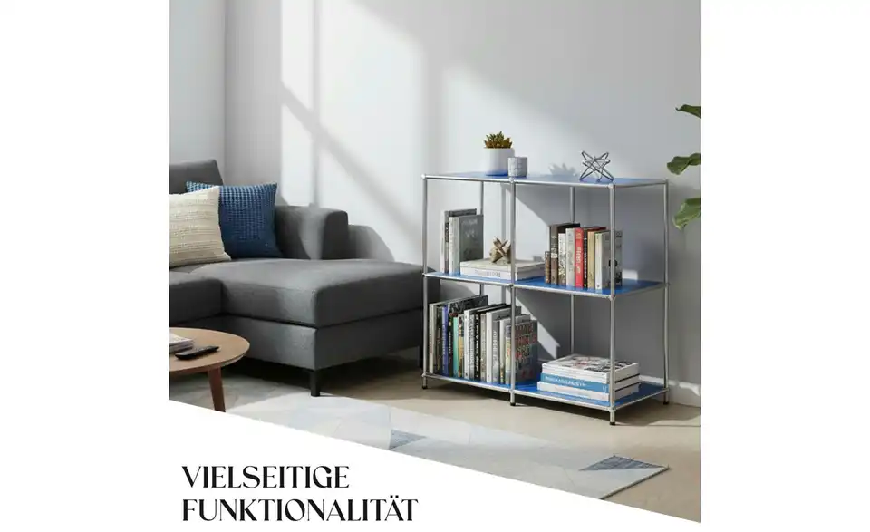 Floordirekt Metallregal, Bild mit Text