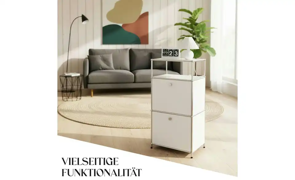 Floordirekt Metallregal, Bild mit Text