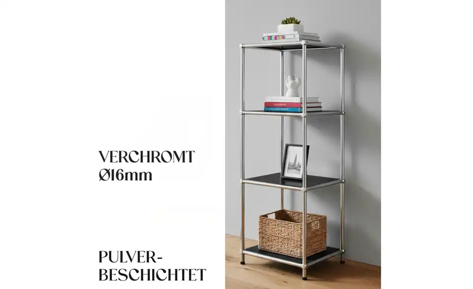 Floordirekt Metallregal, Bild mit Text