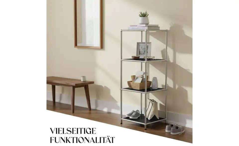Floordirekt Metallregal, Bild mit Text