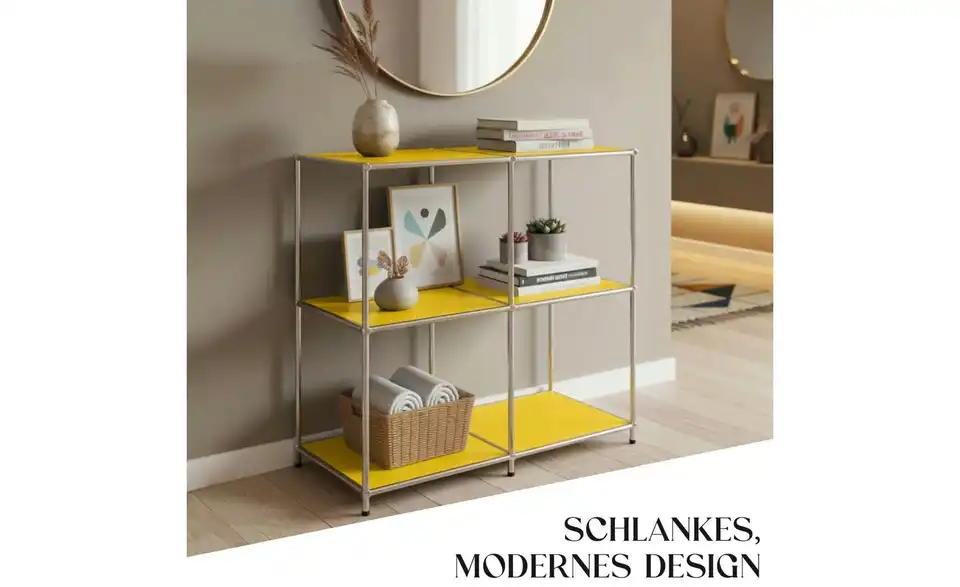 Floordirekt Metallregal, Bild mit Text