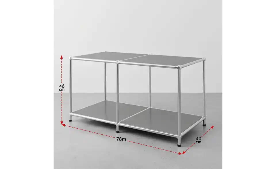 Floordirekt Metallregal, Bemaßung
