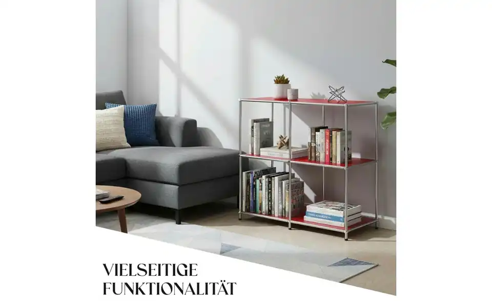 Floordirekt Metallregal, Bild mit Text