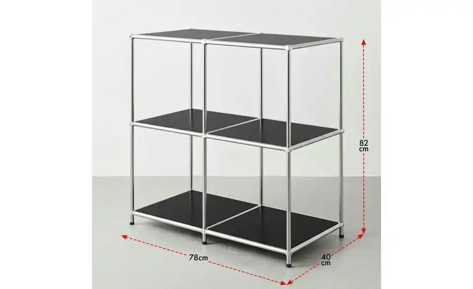 Floordirekt Metallregal, Bemaßung