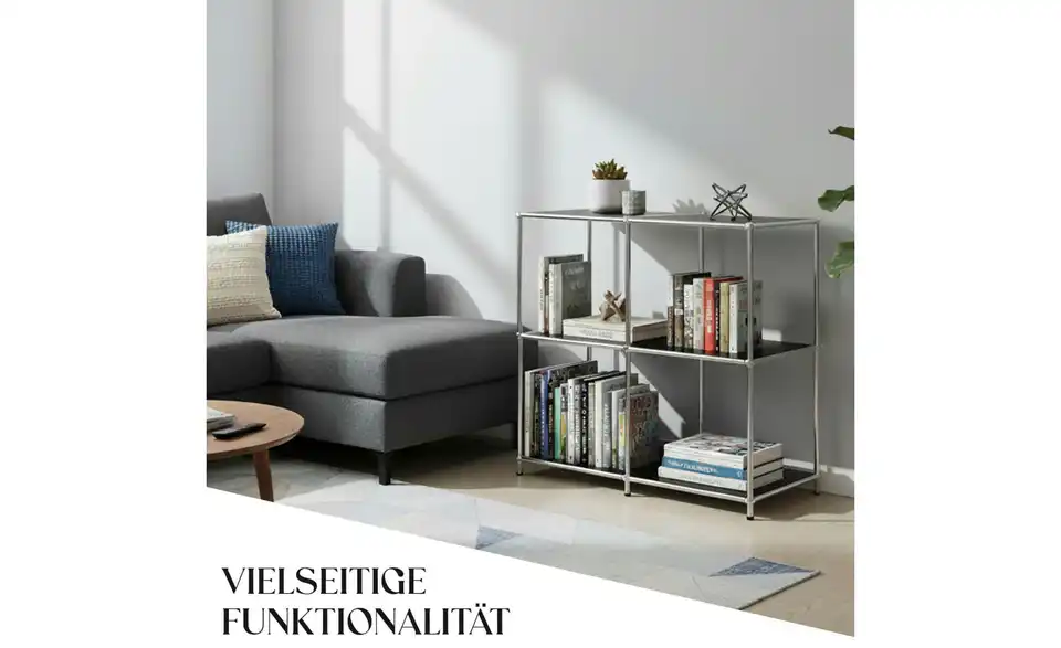 Floordirekt Metallregal, Bild mit Text