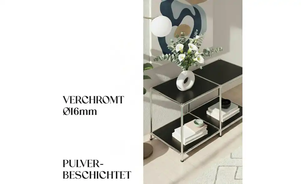 Floordirekt Metallregal, Bild mit Text