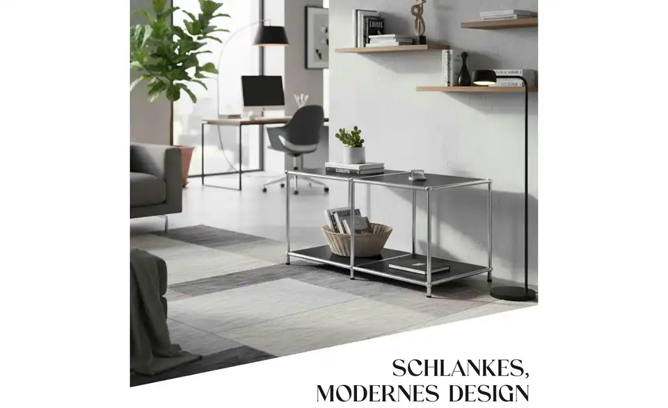Floordirekt Metallregal, Bild mit Text