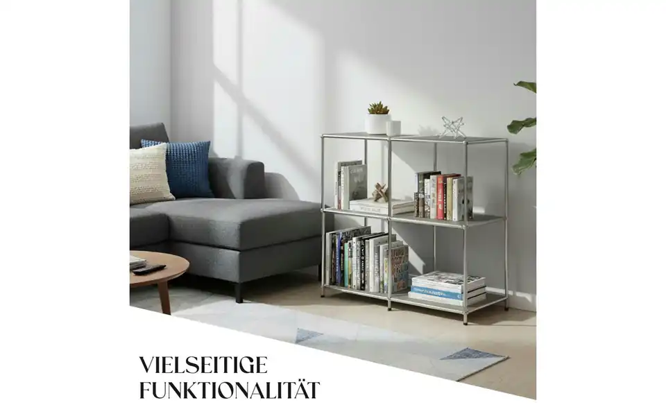 Floordirekt Metallregal, Bild mit Text
