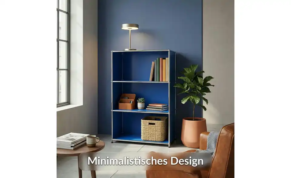 Floordirekt Metallregal, Bild mit Text