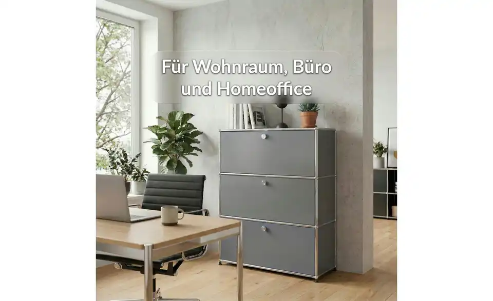 Floordirekt Metallregal, Bild mit Text