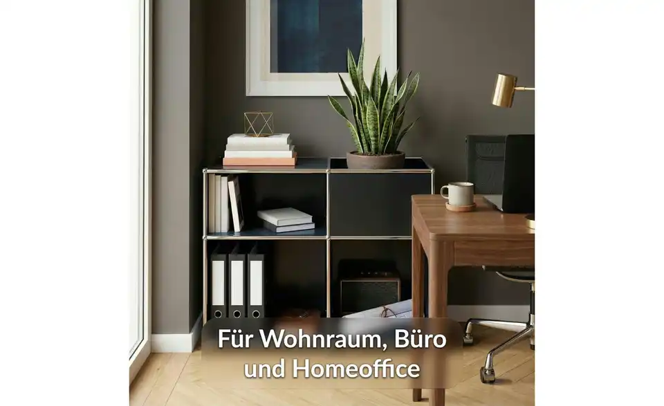 Floordirekt Metallregal, Bild mit Text