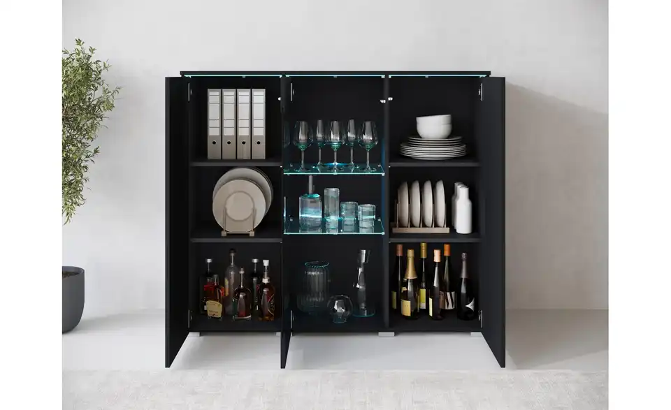 Highboard, geöffnet