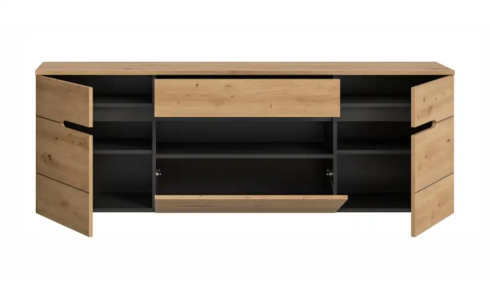 Garderobenschrank, geöffnet