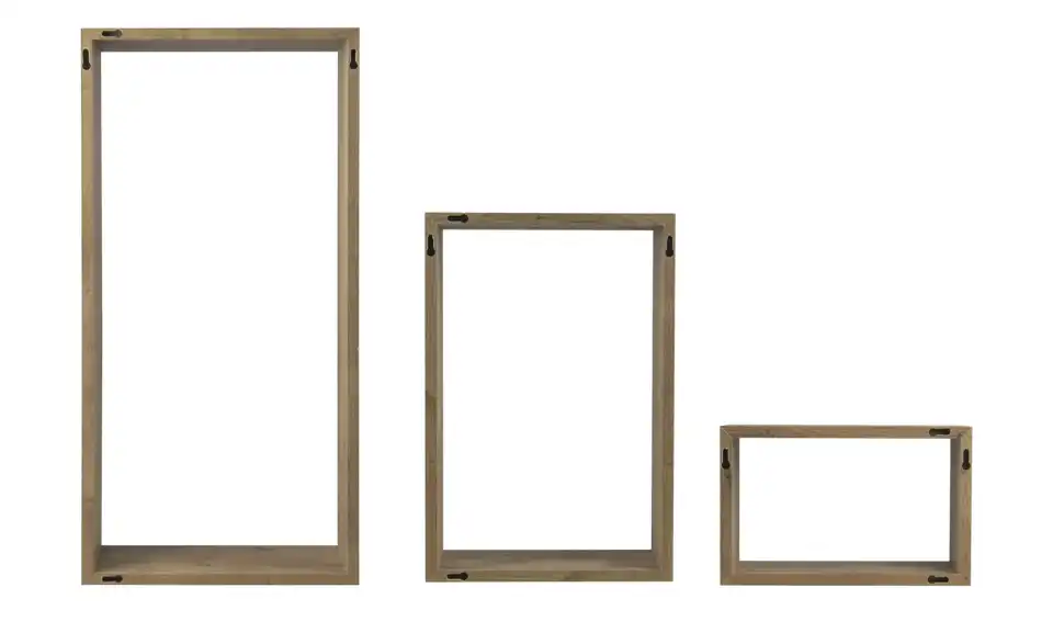 Wandregal 3er-Set, Rückansicht