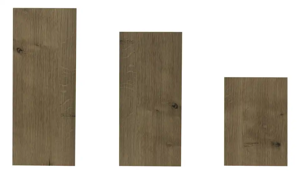 Wandregal 3er-Set, Profilansicht