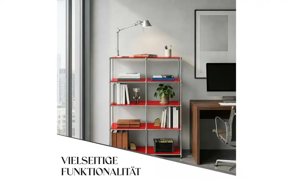 Floordirekt Metallregal, Bild mit Text