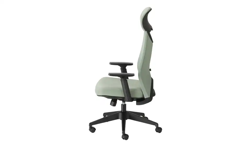 Büro-Drehstuhl, Profilansicht