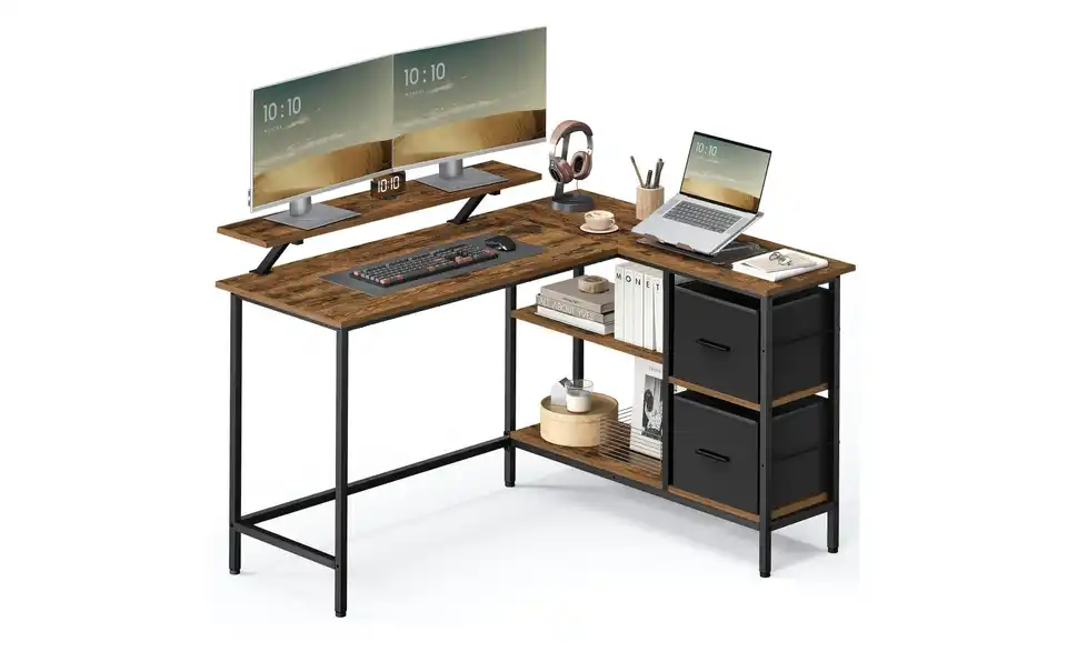 Computertisch Brandon, Frontansicht