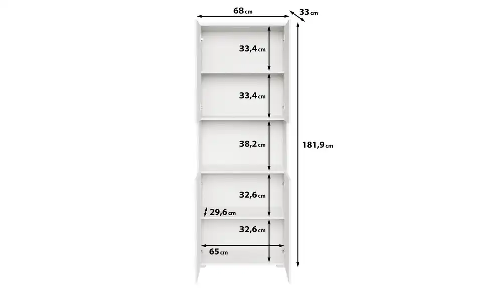 Aktenschrank, Bemaßung