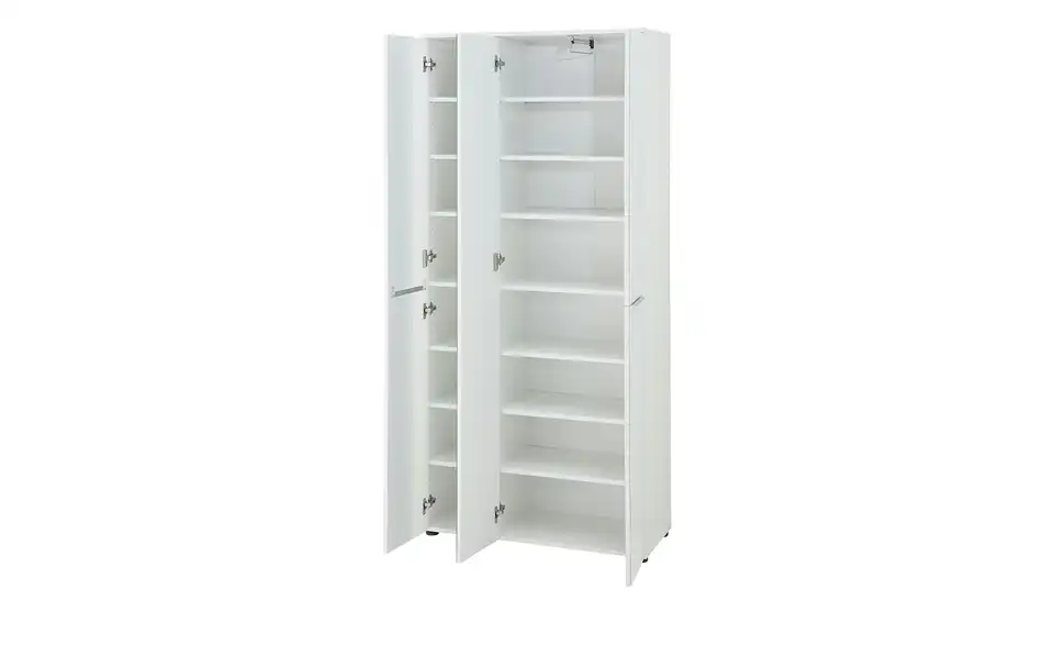Garderobenschrank, geöffnet