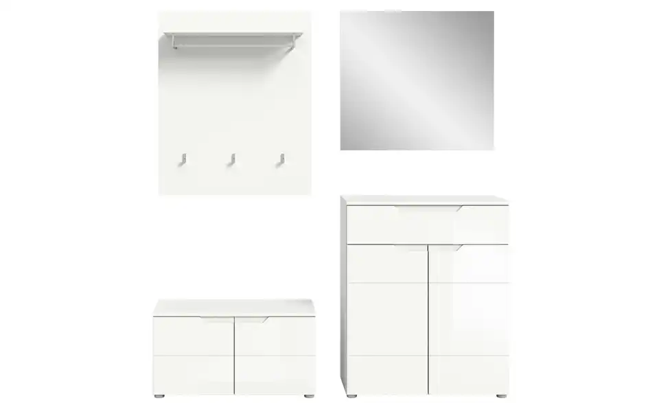 Garderobenkombination, Frontansicht