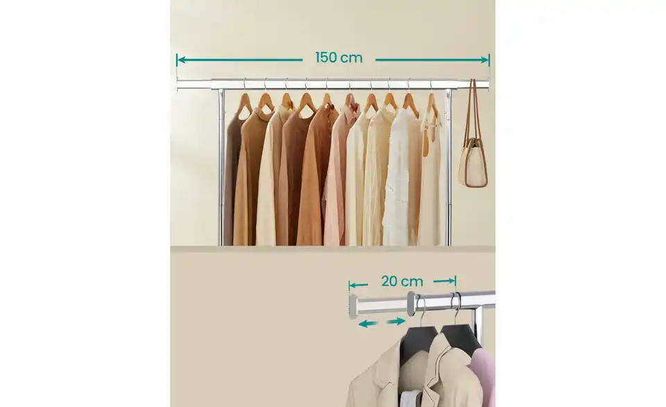 Kleiderständer Pataye, Bild mit Text