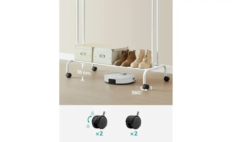 Kleiderständer Pataye, Bild mit Text