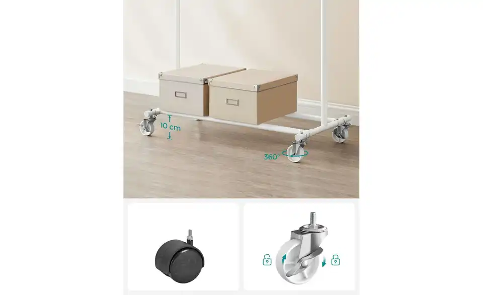 Kleiderständer Pataye, Bild mit Text