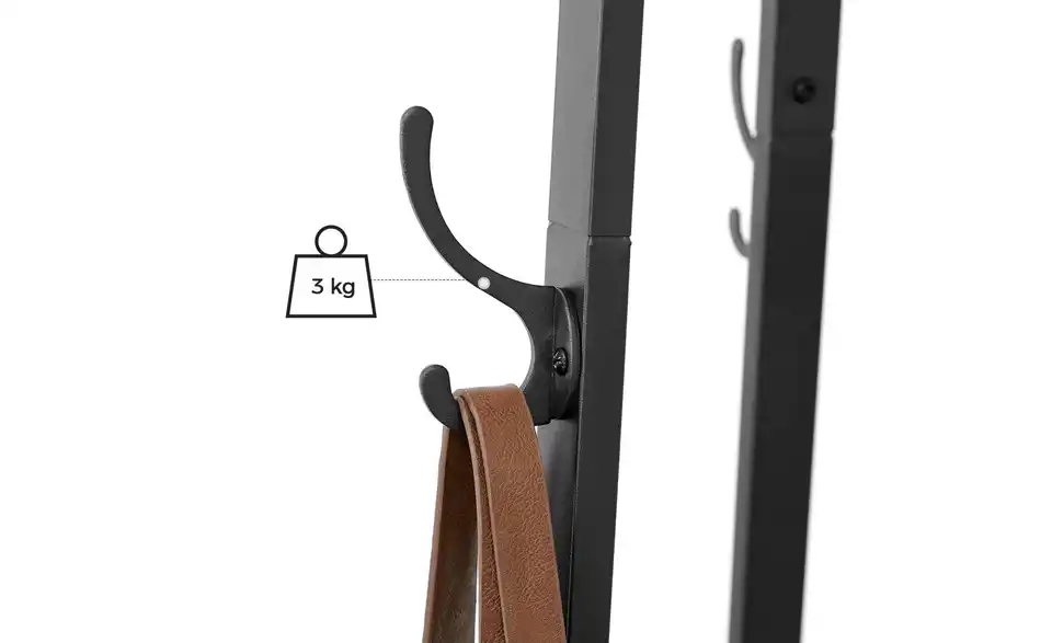 Kleiderständer Barnet, Bild mit Text