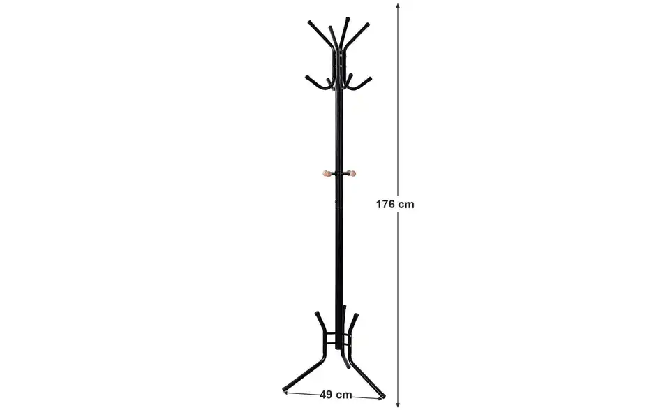 Garderobenständer Alan, Bemaßung