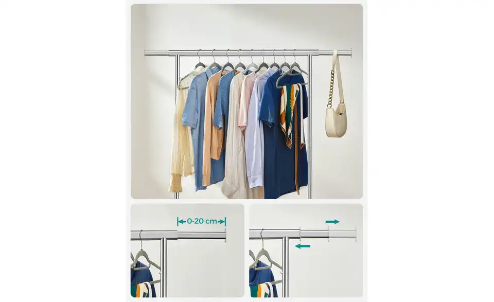 Kleiderständer Pataye, Bild mit Text