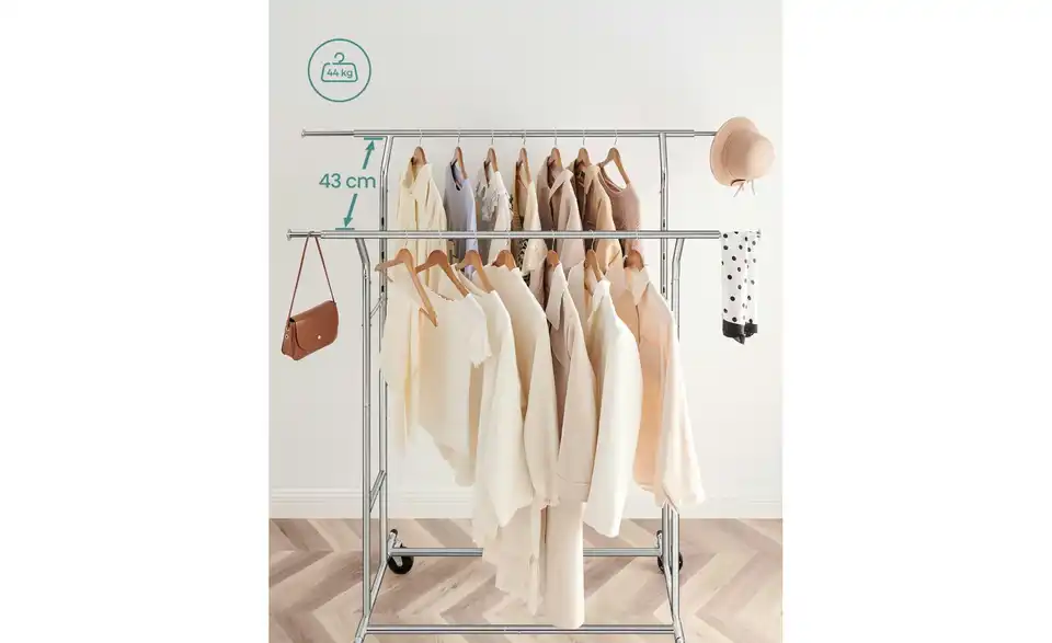 Kleiderständer Pataye, Bild mit Text