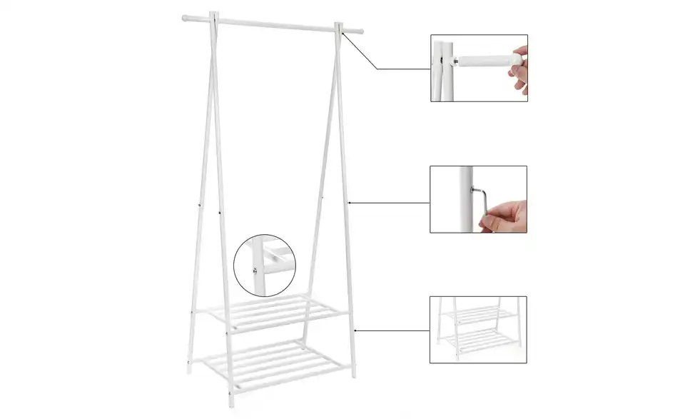 Kleiderständer Pataye, Detailansicht