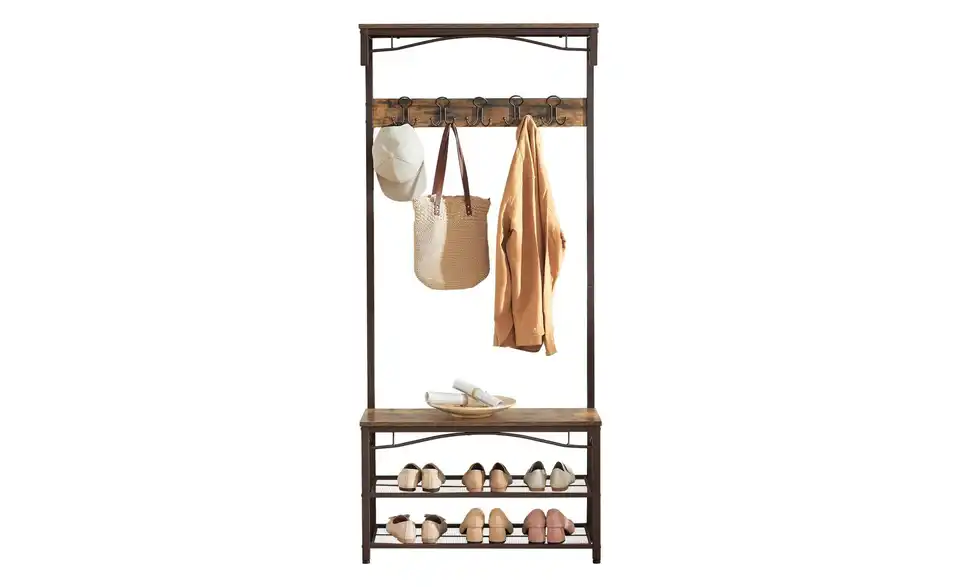 Kompaktgarderobe Darek, Frontansicht