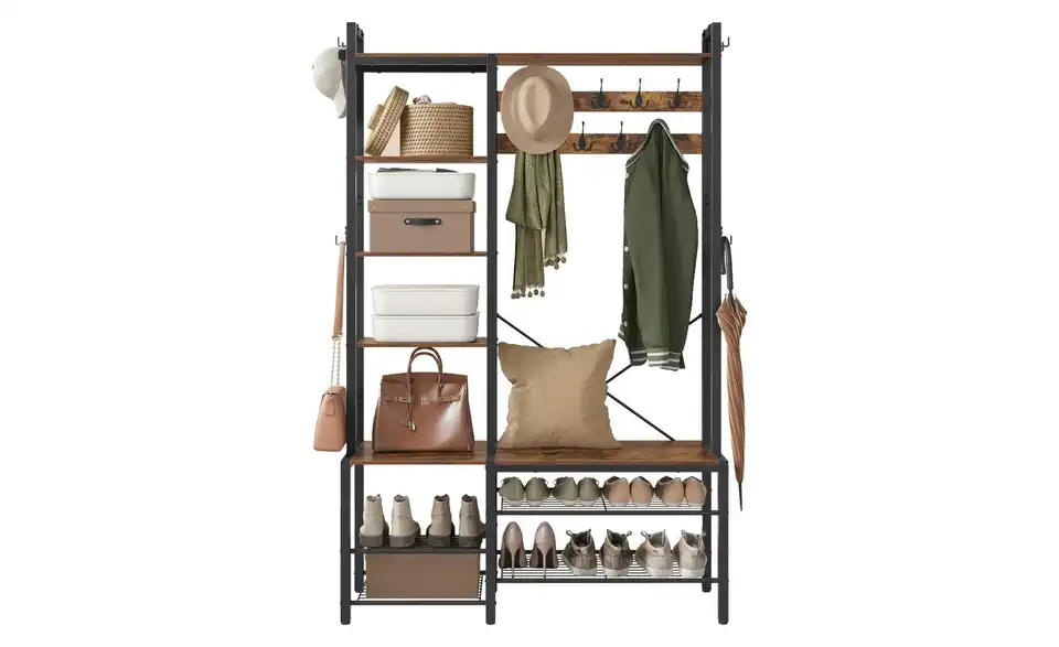 Kompaktgarderobe Dacey, Frontansicht