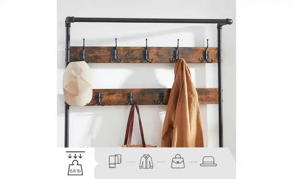 Kompaktgarderobe Dalson, Detailansicht