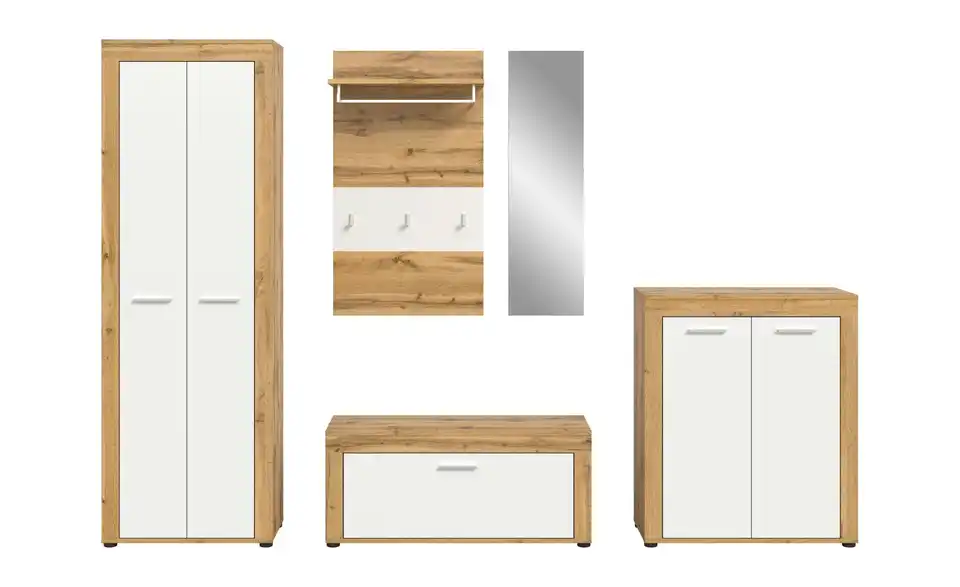 Garderobenkombination, Frontansicht