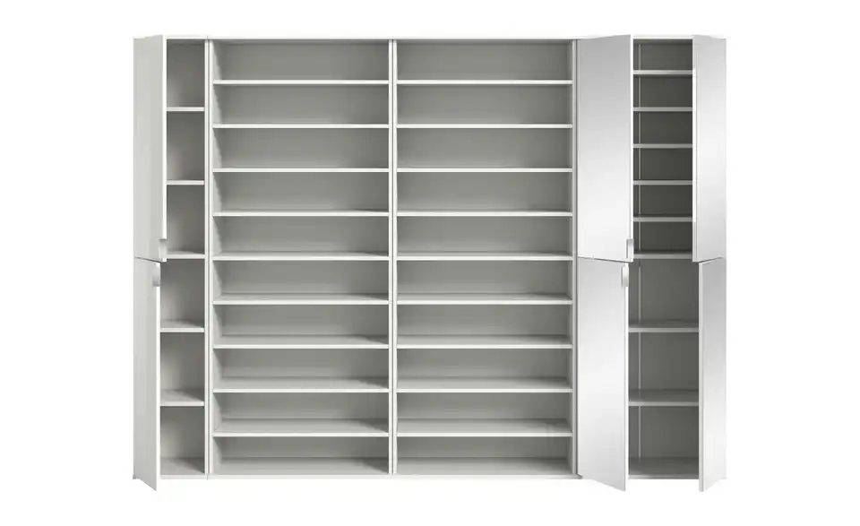 Garderobenkombination, geöffnet