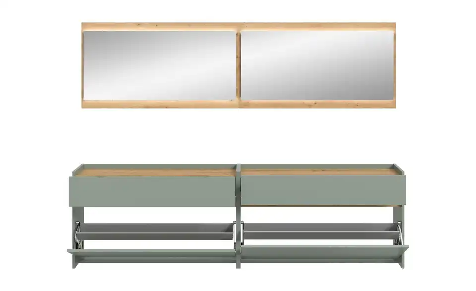 Garderobenkombination, geöffnet