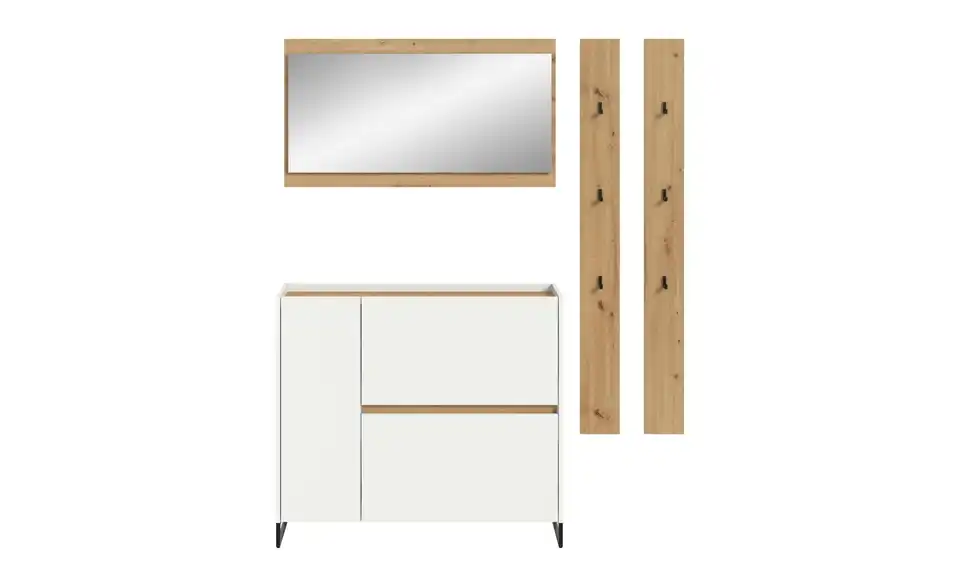 Garderobenkombination, Frontansicht