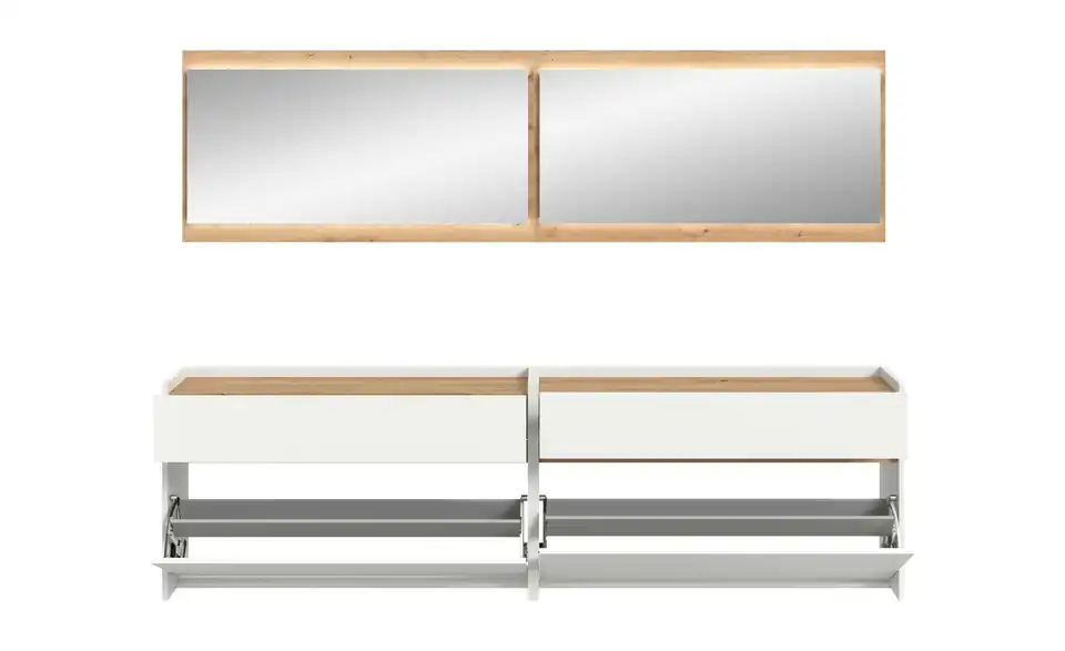 Garderobenkombination, geöffnet