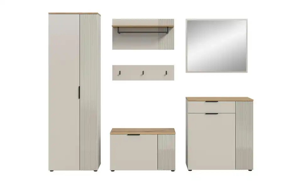 Garderobenkombination, Frontansicht