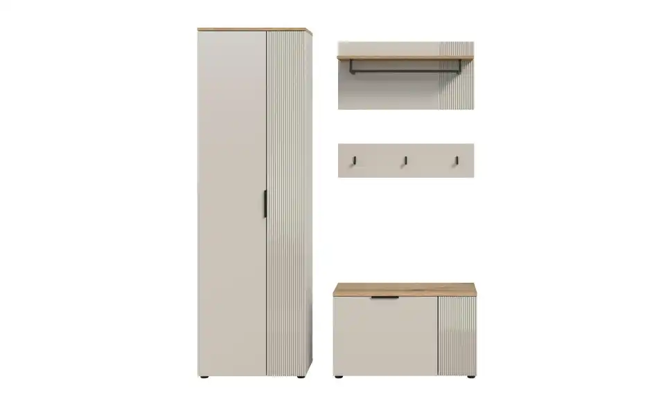 Garderobenkombination, Frontansicht