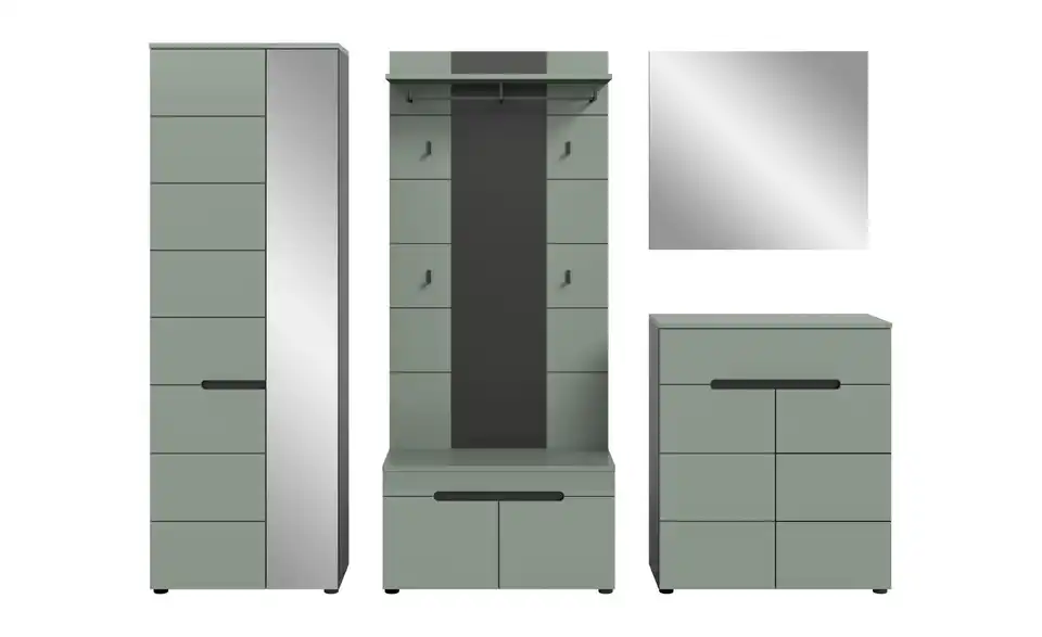 Garderobenkombination, Frontansicht