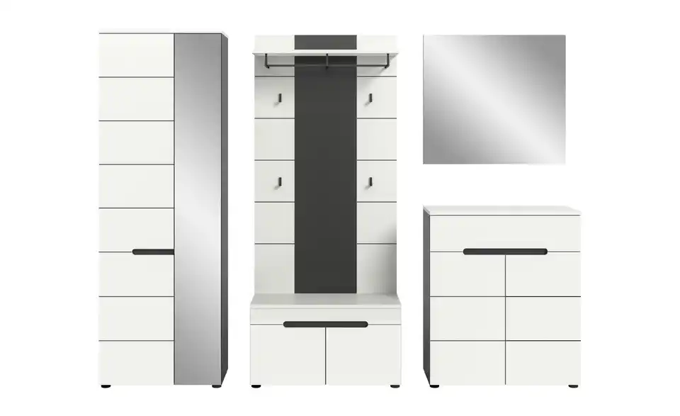 Garderobenkombination, Frontansicht