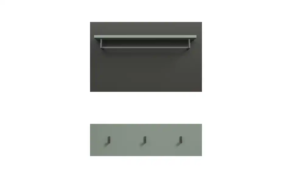 Garderobenpaneel, Frontansicht