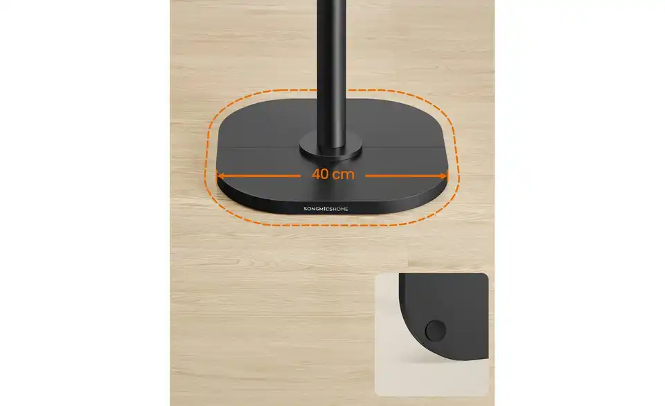 Garderobenständer, Bild mit Text